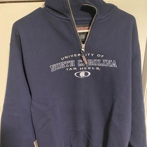 north carolina (UNC) quarter zip sweatshirt